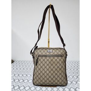 Gucci GG Supreme Messenger Bag Brown/Beige
